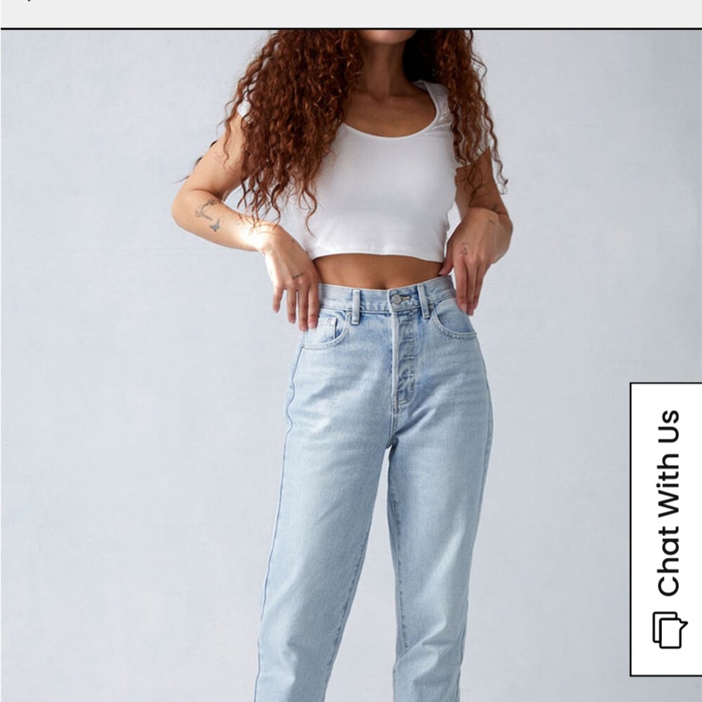 PacSun High Rise Blue Jeans Straight Leg